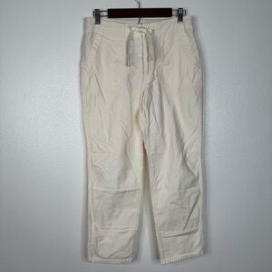 J. Crew Cream Ankle Cropped Pants